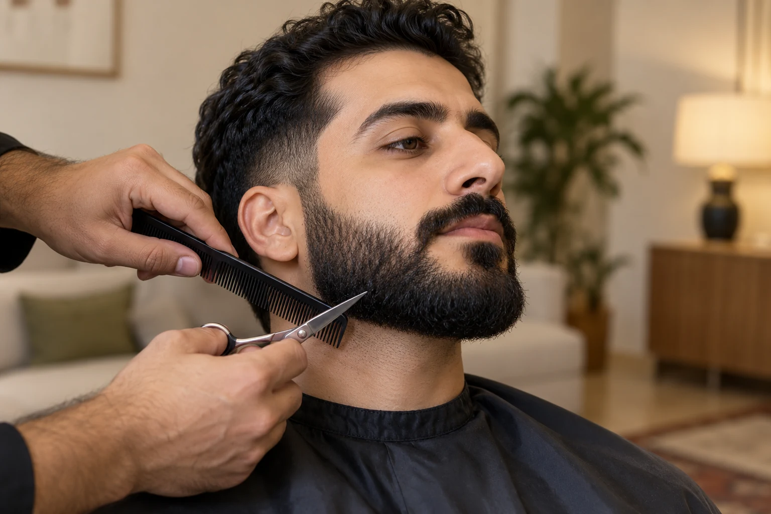 Beard Styling representative home service